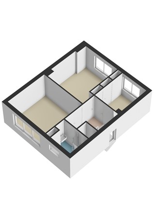 Plattegrond - Kerkstraat 9, 6351 GG Bocholtz - Kerkstraat 9 Bocholtz - Verdieping 3D.jpg